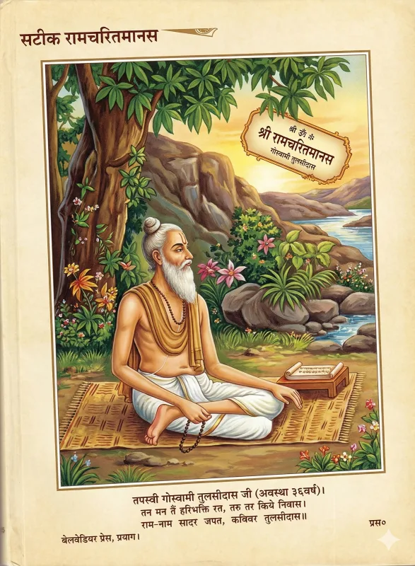 Ramcharitmanas -  Goswami Tulsidas | हिन्दी पुस्तक कवर (Hindi PDF Book Cover)